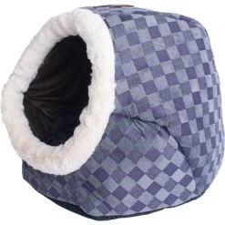Armarkat Cuddle Cave Dog & Cat Bed, Blue Checkered -Pet Dog Supply Store 219068 PT6. AC SS1800 V1603302385