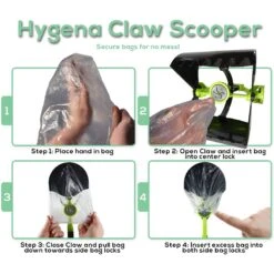 Hygena Scoop Claw Scooper & Dog Waste Bag Holders -Pet Dog Supply Store 220554 PT2. AC SS1800 V1581460422