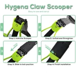 Hygena Scoop Claw Scooper & Dog Waste Bag Holders -Pet Dog Supply Store 220554 PT4. AC SS1800 V1581460401