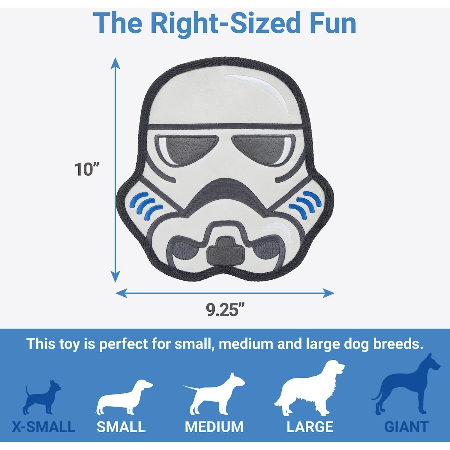 STAR WARS STORMTROOPER Flat Plush Squeaky Dog Toy 4 STAR WARS STORMTROOPER Flat Plush Squeaky Dog Toy - Image 2