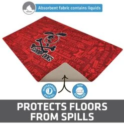 Drymate Red Good Dog Cross Bones Dog Bowl Place Mat -Pet Dog Supply Store 222047 PT3. AC SS1800 V1651156017
