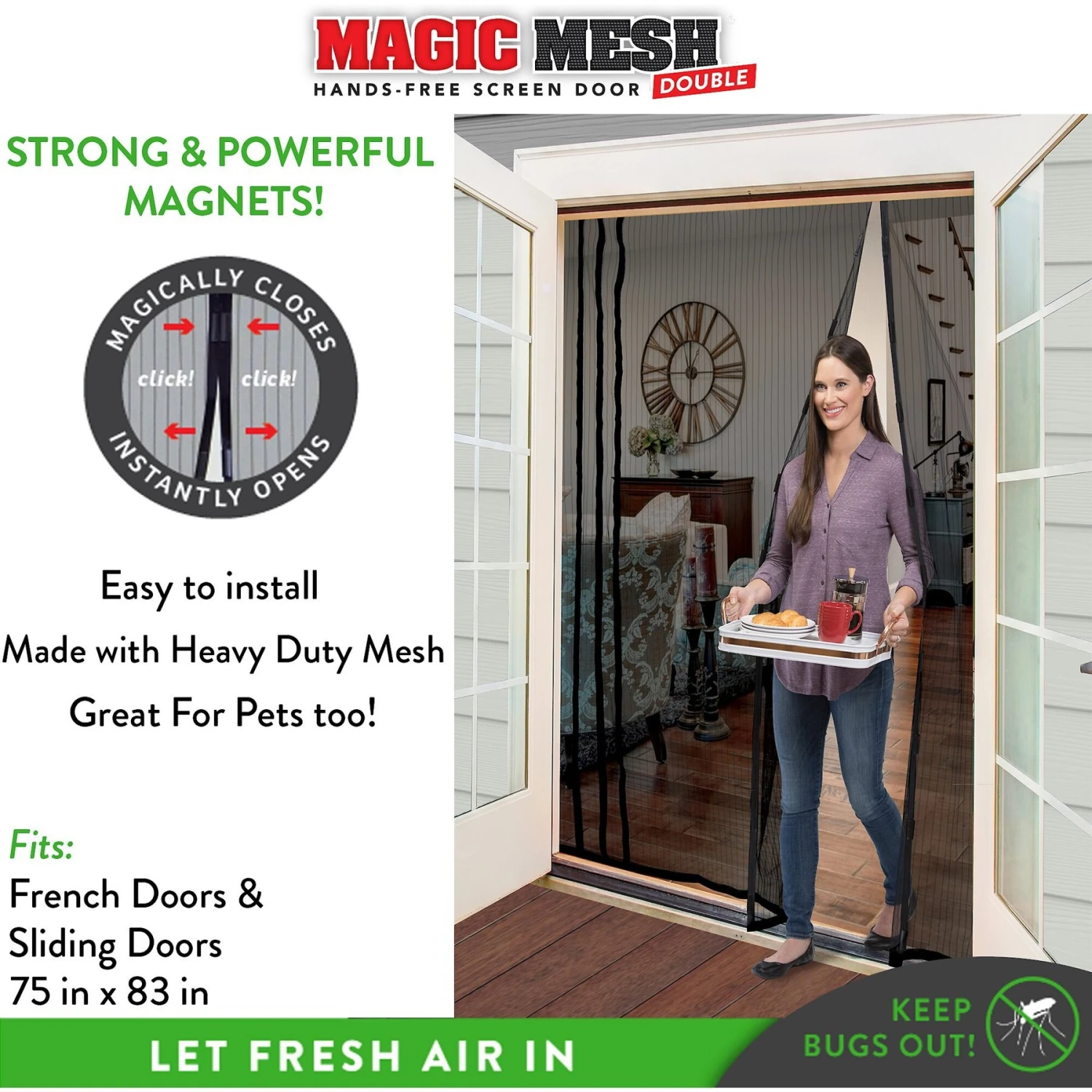 Magic Mesh Hands-Free Screen Double Dog & Cat Door 4 Magic Mesh Hands-Free Screen Double Dog & Cat Door - Image 2