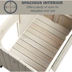 MidWest Eillo Folding Outdoor Wood Dog House, Beige 15 MidWest Eillo Folding Outdoor Wood Dog House, Beige -Pet Dog Supply Store 226370 PT5. AC SS1800 V1583958814