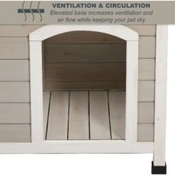 MidWest Eillo Folding Outdoor Wood Dog House, Beige 16 MidWest Eillo Folding Outdoor Wood Dog House, Beige -Pet Dog Supply Store 226370 PT6. AC SS1800 V1583958789