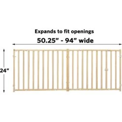 MidWest Extra-Wide Wood Dog Gate 11 MidWest Extra-Wide Wood Dog Gate -Pet Dog Supply Store 226372 PT4. AC SS1800 V1583958824