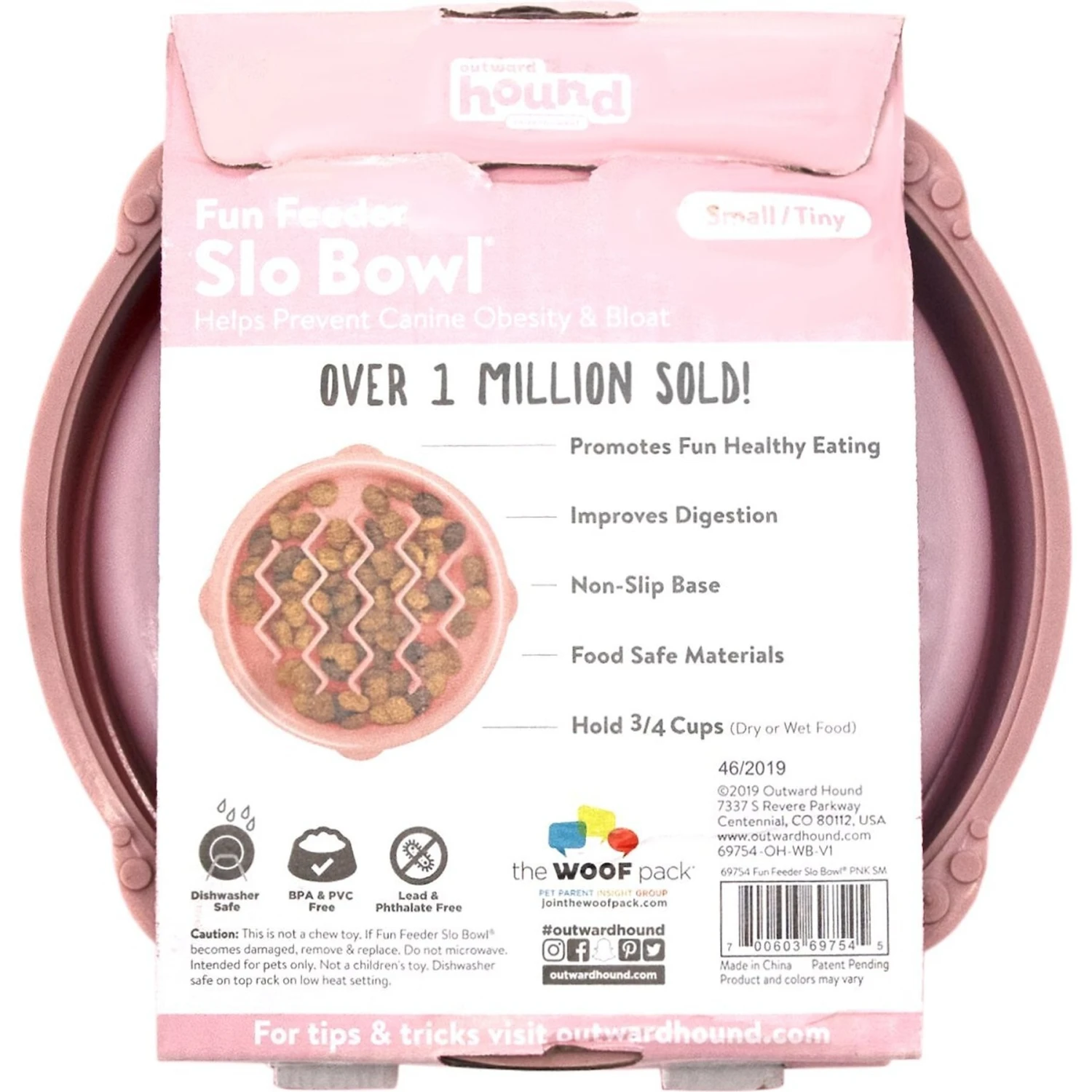 Outward Hound Non-Skid Plastic Slow Feeder Wave Dog Bowl 11 Outward Hound Non-Skid Plastic Slow Feeder Wave Dog Bowl - Image 9