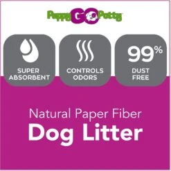 Puppy Go Potty Natural Paper Fiber Dog Litter -Pet Dog Supply Store 227546 PT2. AC SS1800 V1597158668