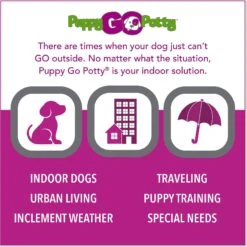 Puppy Go Potty Natural Paper Fiber Dog Litter -Pet Dog Supply Store 227546 PT3. AC SS1800 V1597158661