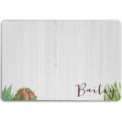 904 Custom Cactus Personalized Dog & Cat Placemat