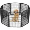 IRIS USA 8-Panel Dog Exercise Playpen, 34-in, Black -Pet Dog Supply Store 231622 MAIN. AC SS1800 V1680729844