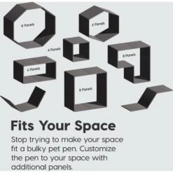 IRIS USA 8-Panel Dog Exercise Playpen, 34-in, Black 12 IRIS USA 8-Panel Dog Exercise Playpen, 34-in, Black -Pet Dog Supply Store 231622 PT4. AC SS1800 V1680812030