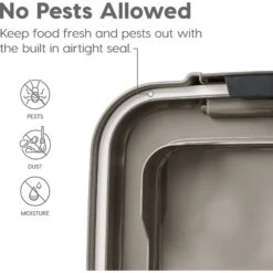 IRIS USA 3-Piece WeatherPro Airtight Stackable Dog, Cat & Bird Food Storage Container Combo With Scoop & Treat Box -Pet Dog Supply Store 231627 PT4. AC SS1800 V1586959419