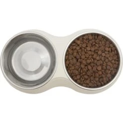 Frisco Stainless Steel Double Dog Bowls With Melamine Stand -Pet Dog Supply Store 232092 PT3. AC SS1800 V1605142922