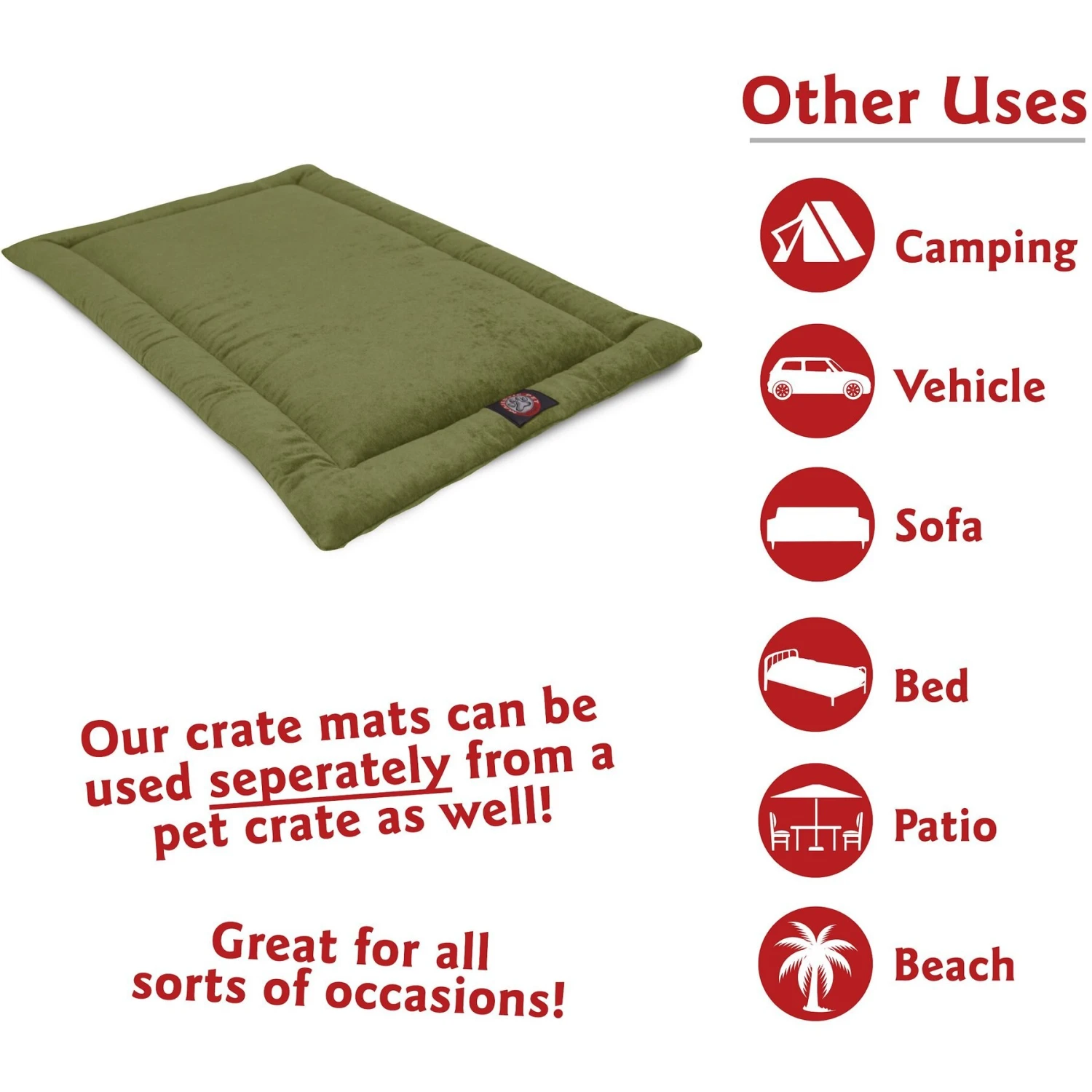 Majestic Pet Villa Personalized Crate Mat Dog Bed 9 Majestic Pet Villa Personalized Crate Mat Dog Bed - Image 7