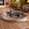 Frisco Rectangular Personalized Bolster Dog Bed W/Removable Cover, Beige, Large 2 Frisco Rectangular Personalized Bolster Dog Bed W/Removable Cover, Beige, Large -Pet Dog Supply Store 234948 MAIN. AC SS1800 V1600207345