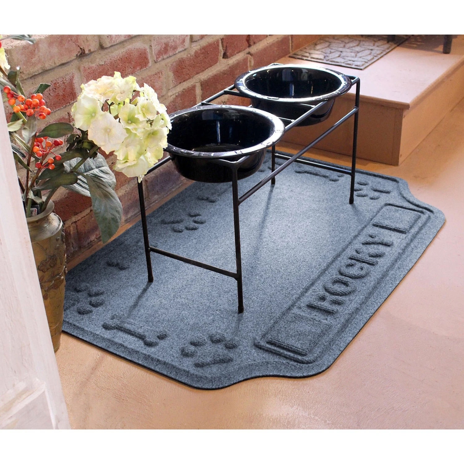 Bungalow Flooring Waterhog Drool Hog Dog Bone Personalized Dog Placemat 4 Bungalow Flooring Waterhog Drool Hog Dog Bone Personalized Dog Placemat - Image 2