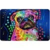 Bungalow Flooring Pug By Dean Russo Place Dog Mat, 36 X 23-in -Pet Dog Supply Store 235689 MAIN. AC SS1800 V1591390343