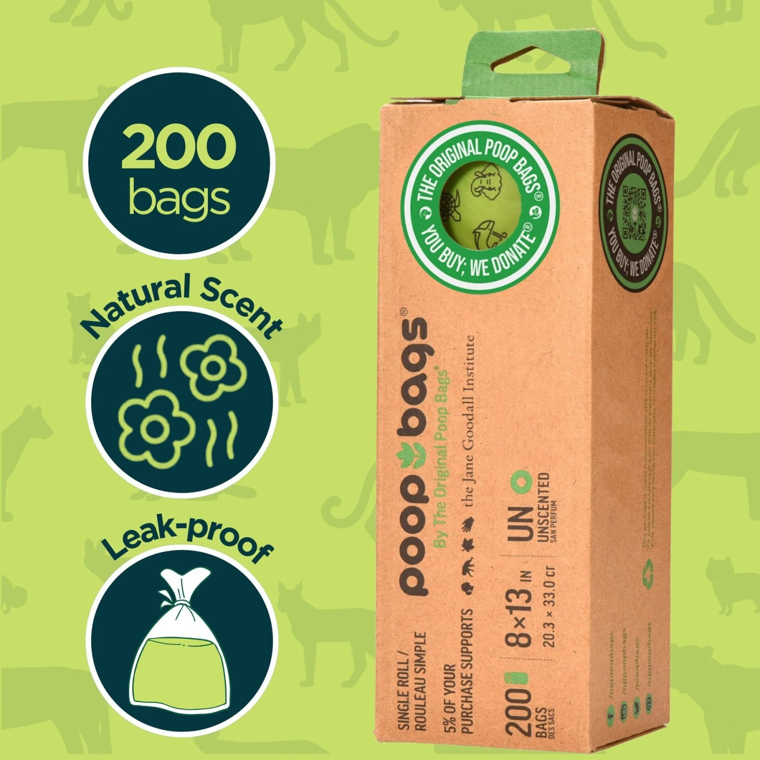 The Original Poop Bags Compostable Dog Poop Bags, 200 Count 4 The Original Poop Bags Compostable Dog Poop Bags, 200 Count - Image 2