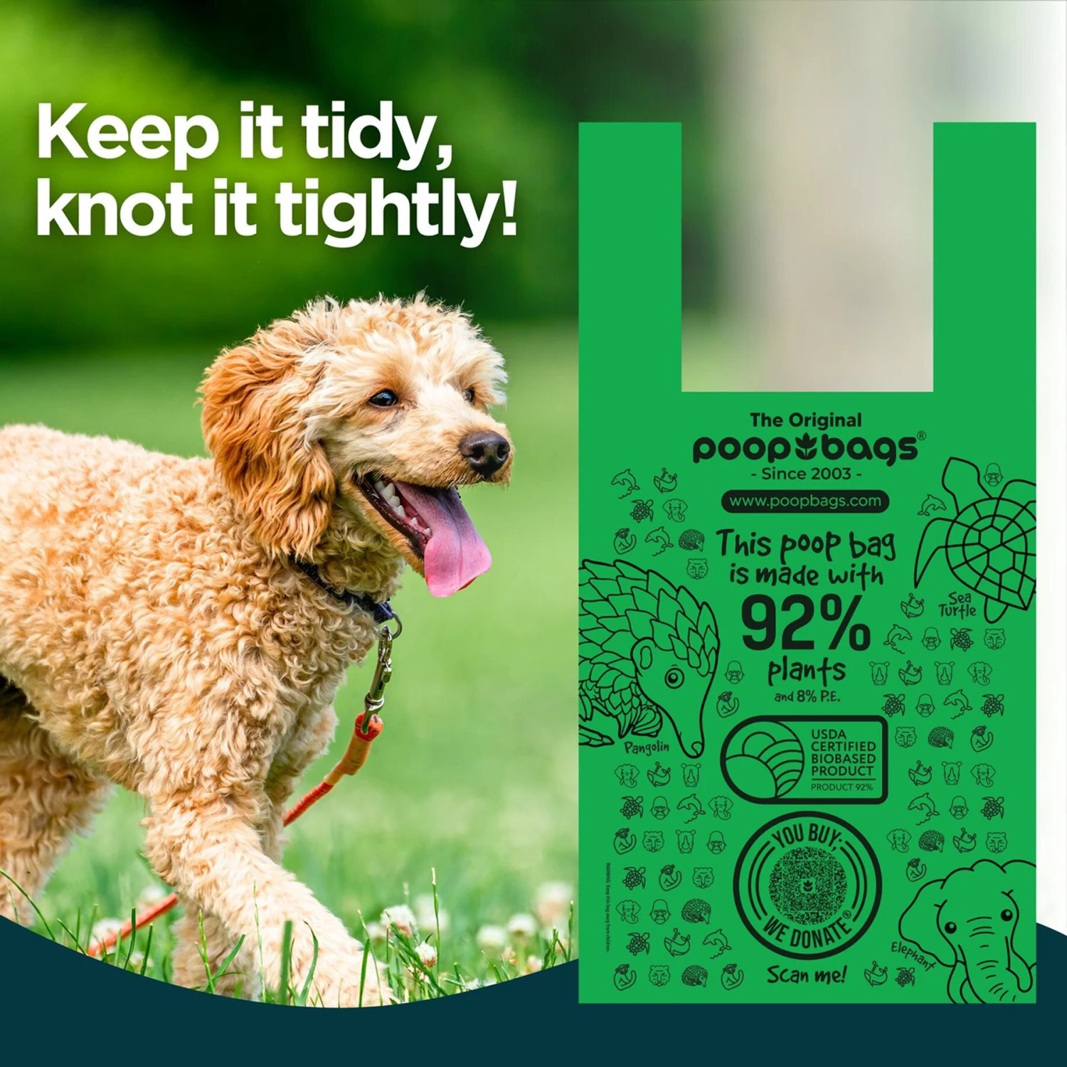 The Original Poop Bags Handle Tie Compostable Dog Poop Bags, 120 Count 9 The Original Poop Bags Handle Tie Compostable Dog Poop Bags, 120 Count - Image 7