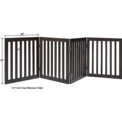 Unipaws 4 Panel Free Standing Dog Gate -Pet Dog Supply Store 241588 PT5. AC SS1800 V1600389969