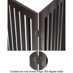 Unipaws 4 Panel Free Standing Dog Gate -Pet Dog Supply Store 241588 PT6. AC SS1800 V1600385781