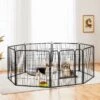 Yaheetech 8-Panel Dog Exercise Pen, Black -Pet Dog Supply Store 242638 MAIN. AC SS1800 V1687375277