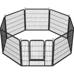 Yaheetech 8-Panel Dog Exercise Pen, Black -Pet Dog Supply Store 242638 PT2. AC SS1800 V1687374463