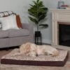 FurHaven Faux Fur & Suede Deluxe Cooling Gel Dog & Cat Mattress -Pet Dog Supply Store 244356 MAIN. AC SS1800 V1602795087