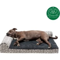 FurHaven Southwest Kilim Orthopedic Deluxe Chaise Dog & Cat Bed -Pet Dog Supply Store 244369 PT3. AC SS1800 V1677621181