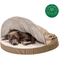 FurHaven Wave Fur & Velvet Orthopedic Snuggery Dog & Cat Bed -Pet Dog Supply Store 244490 PT3. AC SS1800 V1602847893
