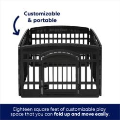 Frisco 4-Panel Dog Exercise Playpen With Door, 24-in -Pet Dog Supply Store 244546 PT4. AC SS1800 V1603407098
