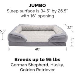 FurHaven Velvet Waves Perfect Comfort Cooling Gel Bolster Cat & Dog Bed With Removable Cover -Pet Dog Supply Store 244658 PT4. AC SS1800 V1667227639