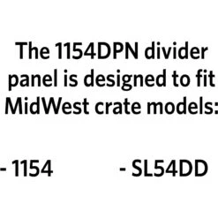 MidWest 54-in Solution Series SL54DD & 1154 Dog Crate Divider Panel, Black, Giant -Pet Dog Supply Store 244770 PT3. AC SS1800 V1608165140