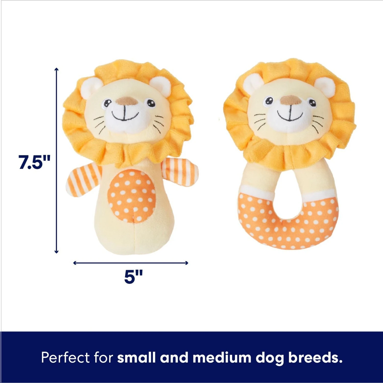 Frisco Lion Plush Squeaky Puppy Toy 4 Frisco Lion Plush Squeaky Puppy Toy - Image 2