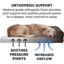 FurHaven Plush & Suede Convolute Orthopedic Bolster Cat & Dog Bed With Removable Cover & Liner -Pet Dog Supply Store 250981 PT5. AC SS1800 V1701932596
