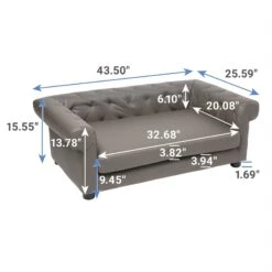 Frisco Leatherette Sofa Pet Bed -Pet Dog Supply Store 252554 PT1. AC SS1800 V1623849006