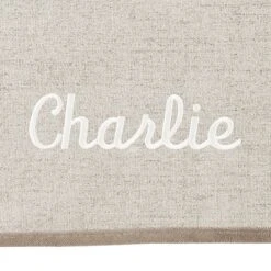 Frisco Faux Linen Personalized Dog & Cat Blanket, Beige, Large -Pet Dog Supply Store 252621 PT5. AC SS1800 V1604701024