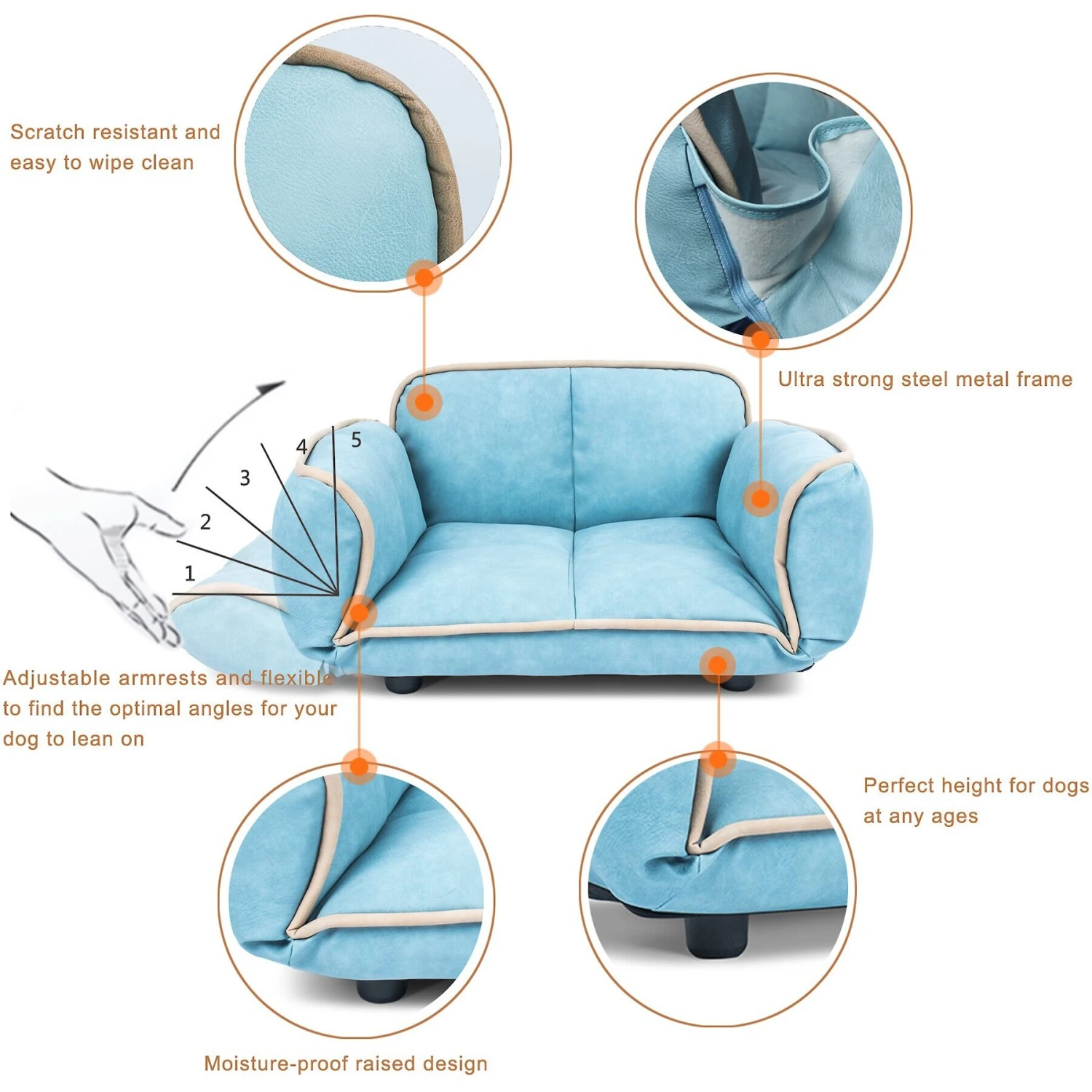 K1 Pet Design Stark Sofa Dog Bed 7 K1 Pet Design Stark Sofa Dog Bed - Image 5