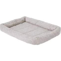 Frisco Fold & Carry Double Door Collapsible Wire Dog Crate & Frisco Gray Basket Weave Dog Crate Mat -Pet Dog Supply Store 255477 PT3. AC SS1800 V1604096804