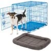 Frisco Fold & Carry Single Door Collapsible Wire Dog Crate & Frisco Quilted Plush Dog Crate Mat -Pet Dog Supply Store 255501 MAIN. AC SS1800 V1604097747