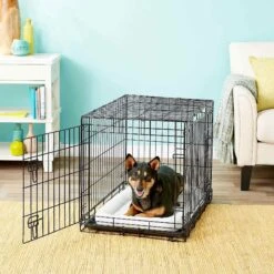 Frisco Heavy Duty Fold & Carry Double Door Collapsible Wire Dog Crate & Frisco Micro Terry Dog Crate Mat 9 Frisco Heavy Duty Fold & Carry Double Door Collapsible Wire Dog Crate & Frisco Micro Terry Dog Crate Mat -Pet Dog Supply Store 255531 PT2. AC SS1800 V1604149293