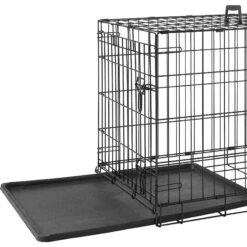 Frisco Heavy Duty Fold & Carry Single Door Collapsible Wire Dog Crate & Frisco Quilted Dog Crate Mat -Pet Dog Supply Store 255551 PT1. AC SS1800 V1604096512