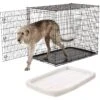 Frisco Heavy Duty Single Door Wire Dog Crate & Frisco Quilted Dog Crate Mat -Pet Dog Supply Store 255633 MAIN. AC SS1800 V1604147197