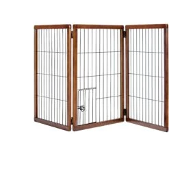 Carlson Pet Products 28-in Extra Tall Freestanding Dog Gate, Brown, Large -Pet Dog Supply Store 256336 PT3. AC SS1800 V1602330981