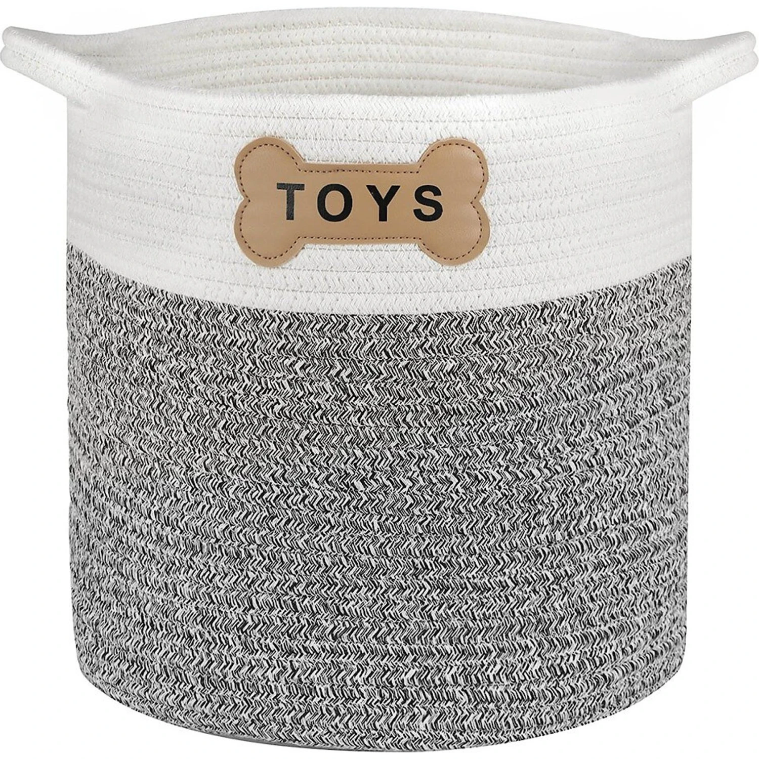 Park Life Designs Naples Cotton Rope Dog & Cat Toy Storage Basket 3 Park Life Designs Naples Cotton Rope Dog & Cat Toy Storage Basket