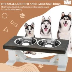 Bearwood Essentials Farmhouse Elevated Dog Feeder -Pet Dog Supply Store 258636 PT2. AC SS1800 V1698846018