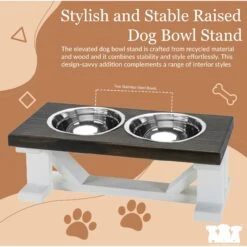 Bearwood Essentials Farmhouse Elevated Dog Feeder -Pet Dog Supply Store 258636 PT5. AC SS1800 V1698845994