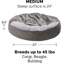 FurHaven Wave Covered Pillow Cat & Dog Bed -Pet Dog Supply Store 258985 PT7. AC SS1800 V1604107600