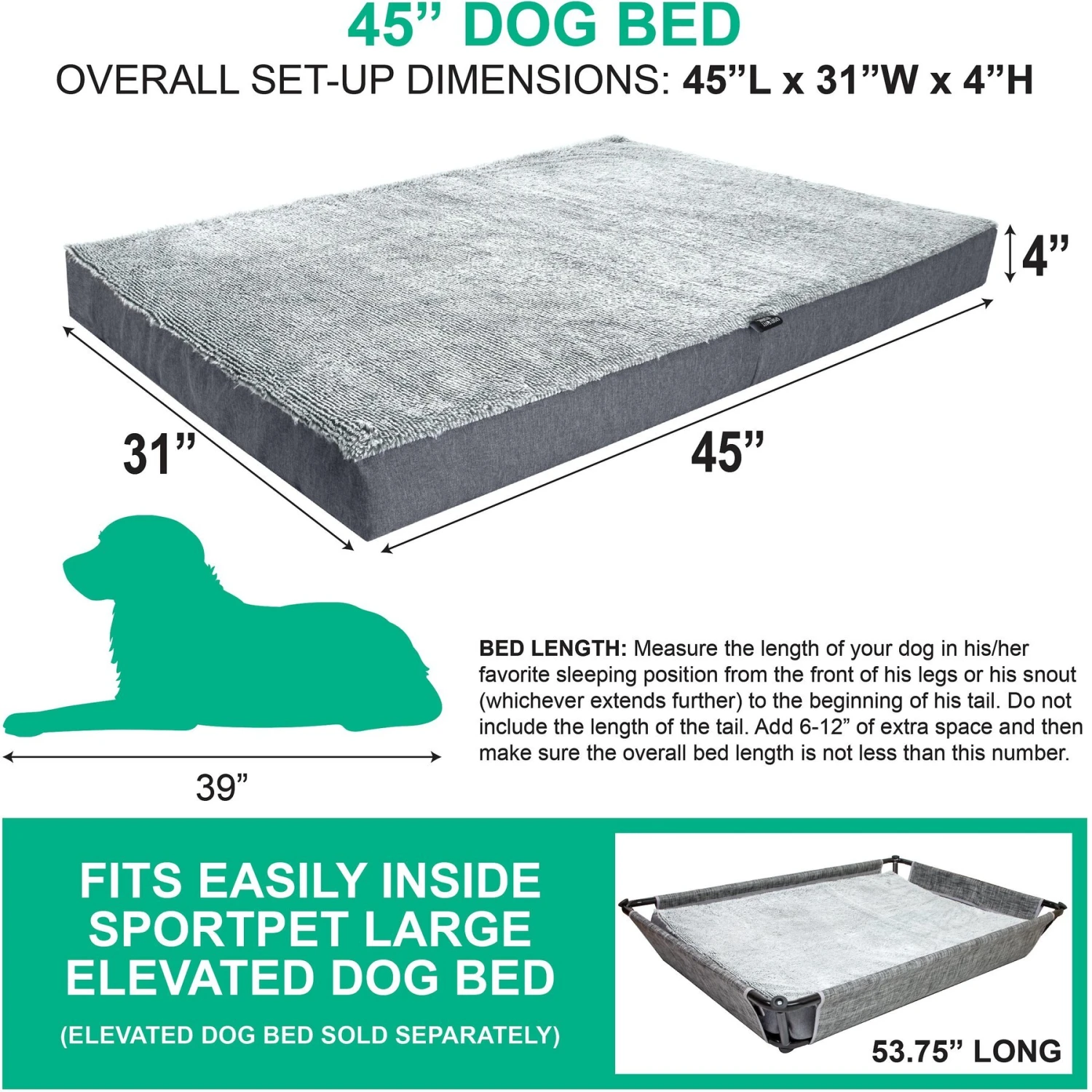 Sport Pet Deluxe Mattress Dog Bed 4 Sport Pet Deluxe Mattress Dog Bed - Image 2