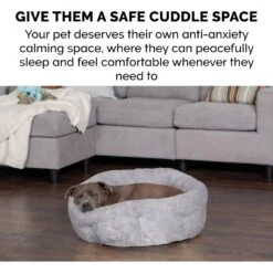 FurHaven Luxury Faux Fur Self-Warming Hi-Lo Donut Cat & Dog Bed -Pet Dog Supply Store 262932 PT7. AC SS1800 V1606798329